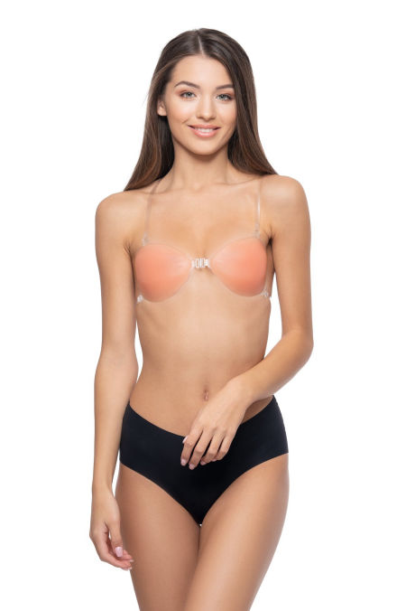 Stanik samonośny z ramiączkami