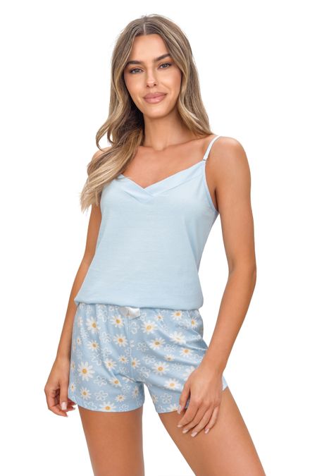 Piżama bawełniana na ramiączkach - Margaret top