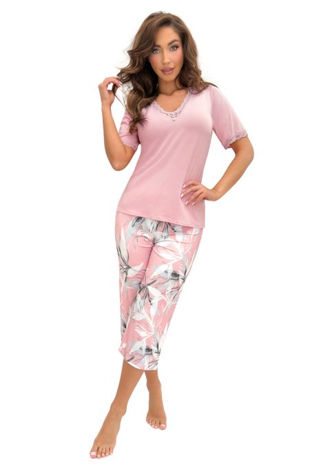 Piżama damska spodnie 3/4 - Evita 3/4