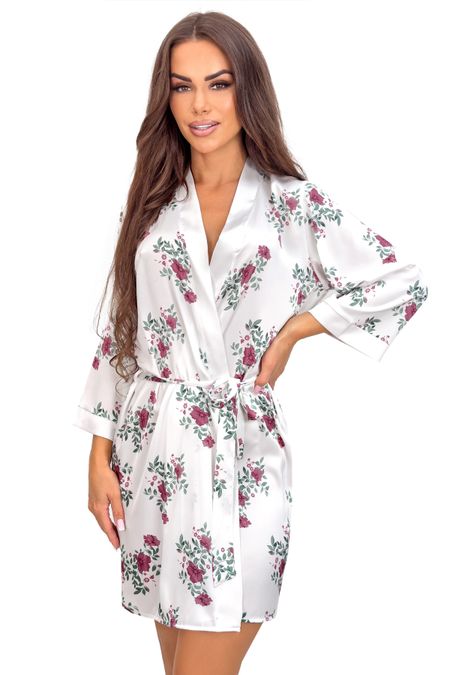 Szlafrok satynowy damski - Julia