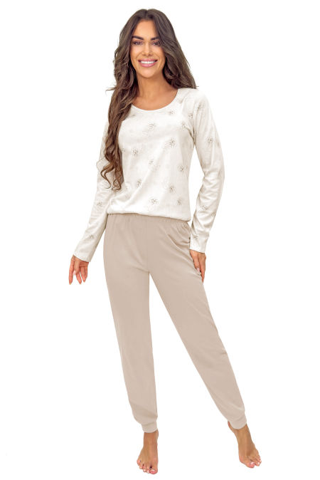 Piżama bawełniana z długimi spodniami - Sandi long