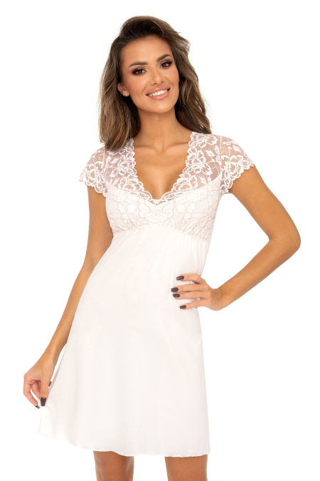 Vanessa ecru - koszulka nocna