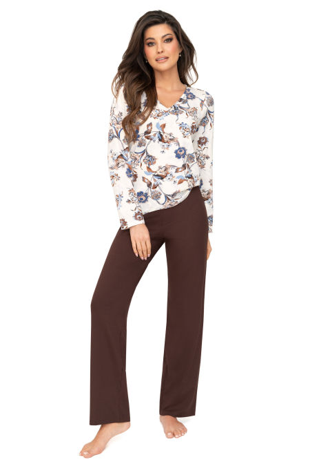 Piżama damska z długimi spodniami - Naomi long